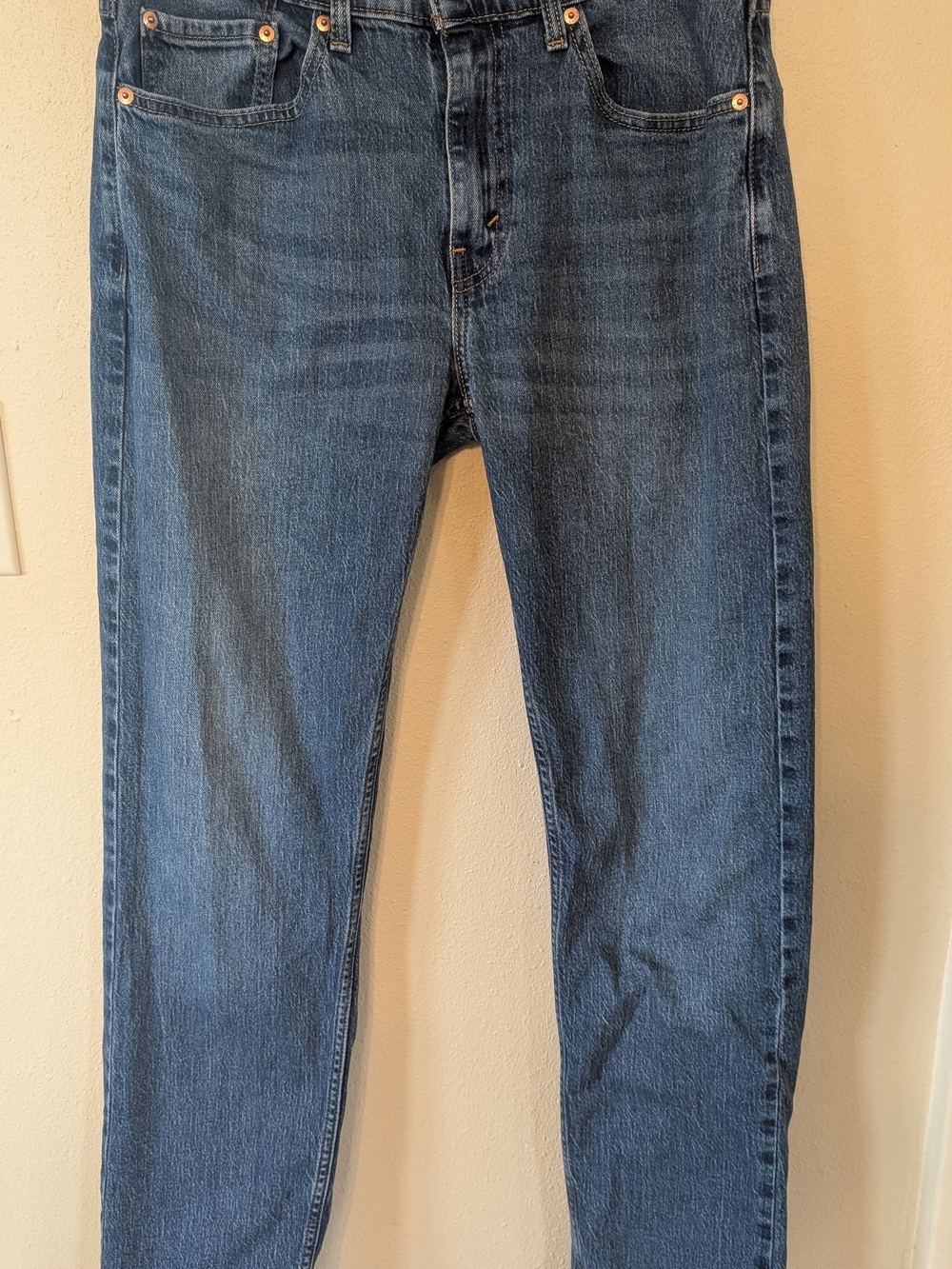 Levi's Straight Leg Dark Blue Jeans
